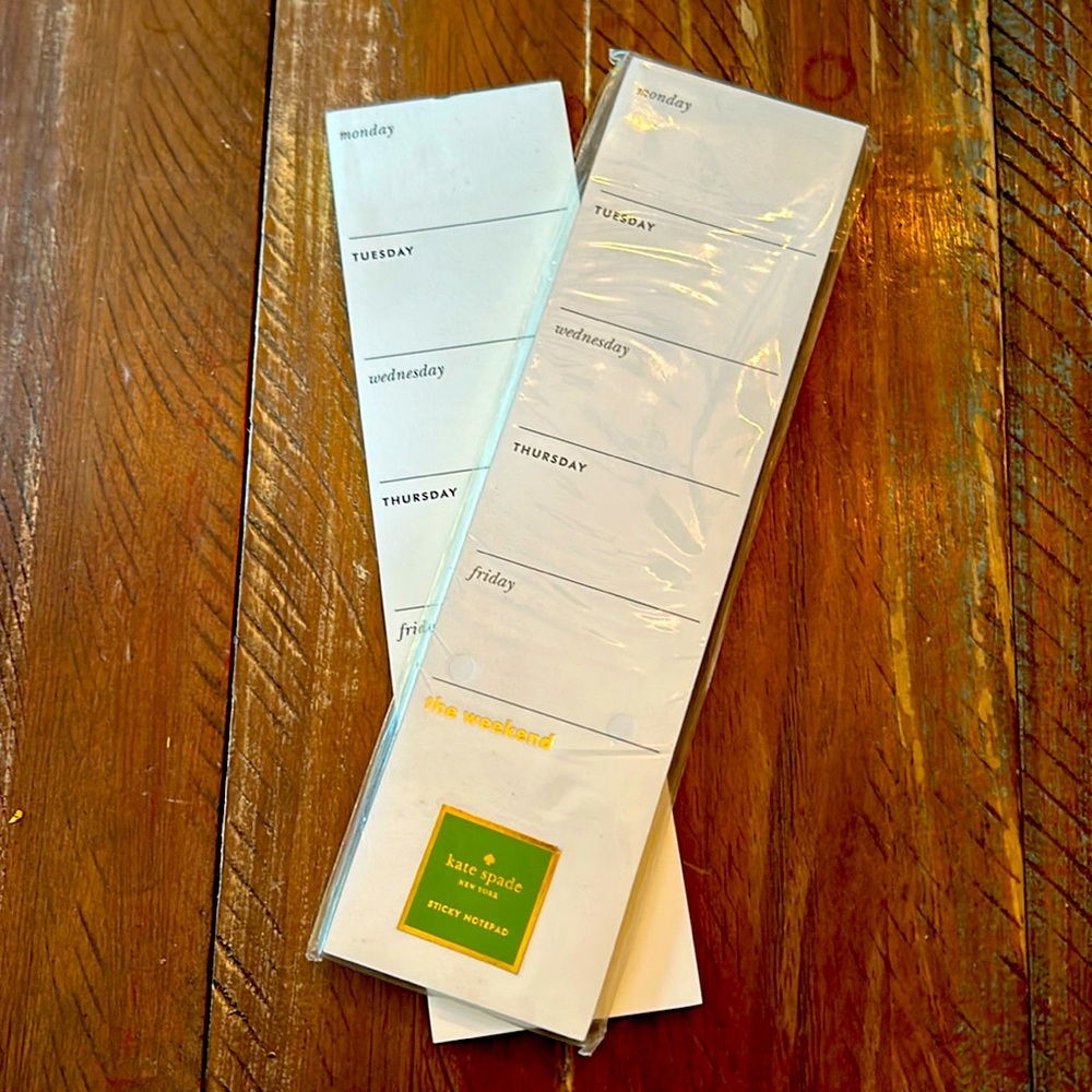 Kate Spade Weekly Sticky Notes